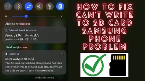 Issues with SD cards on a Samsung phone or tablet.